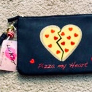 Betsy Johnson “Pizza My Heart” 💕 Wristlet
